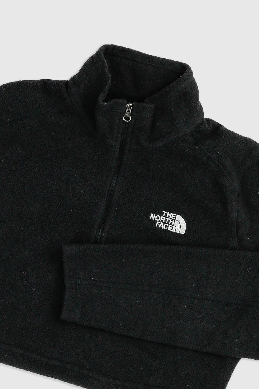 Rework North Face Crop Fleece Sweater - S