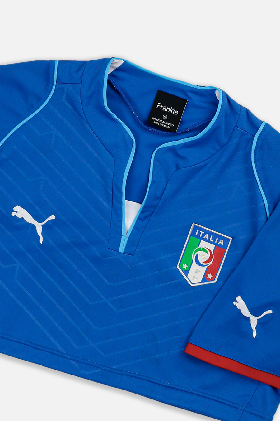 Rework Crop Italy Soccer Jersey - M