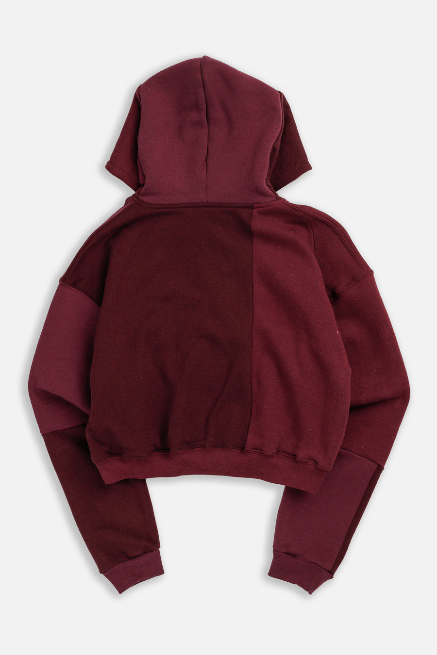 Rework Harvard Crop Zip Hoodie - S