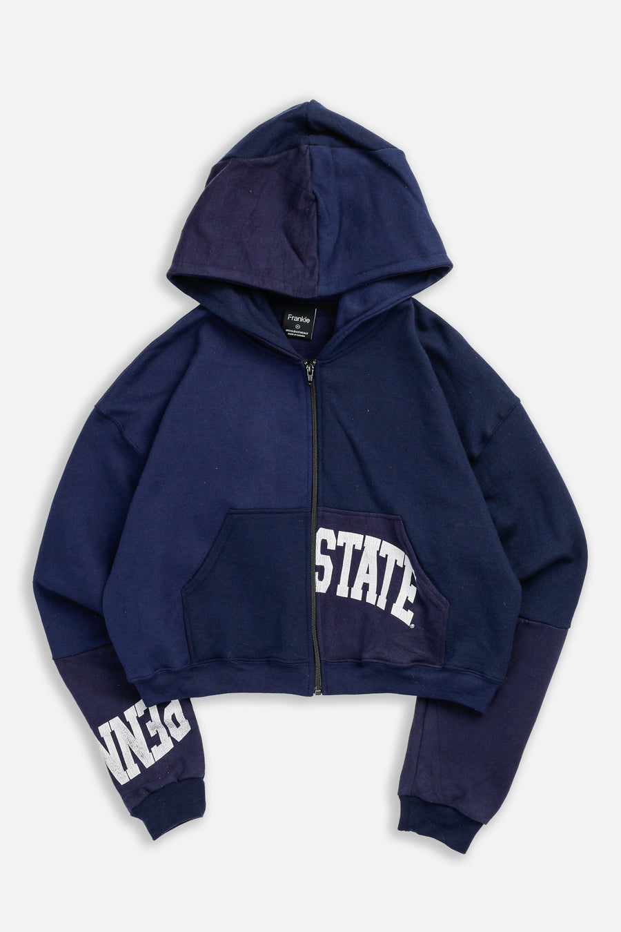 Rework Penn State Crop Zip Hoodie - M