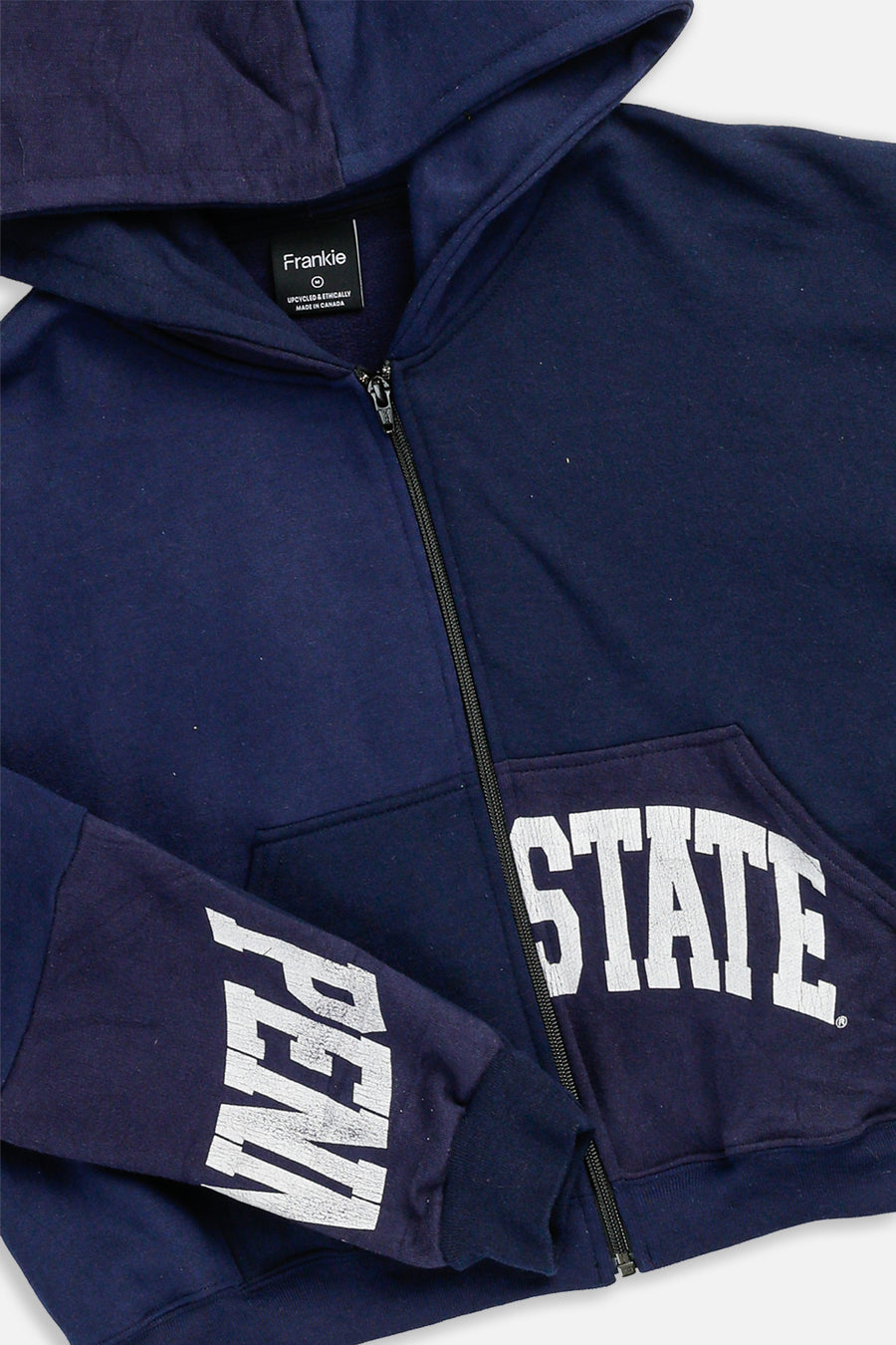 Rework Penn State Crop Zip Hoodie - M