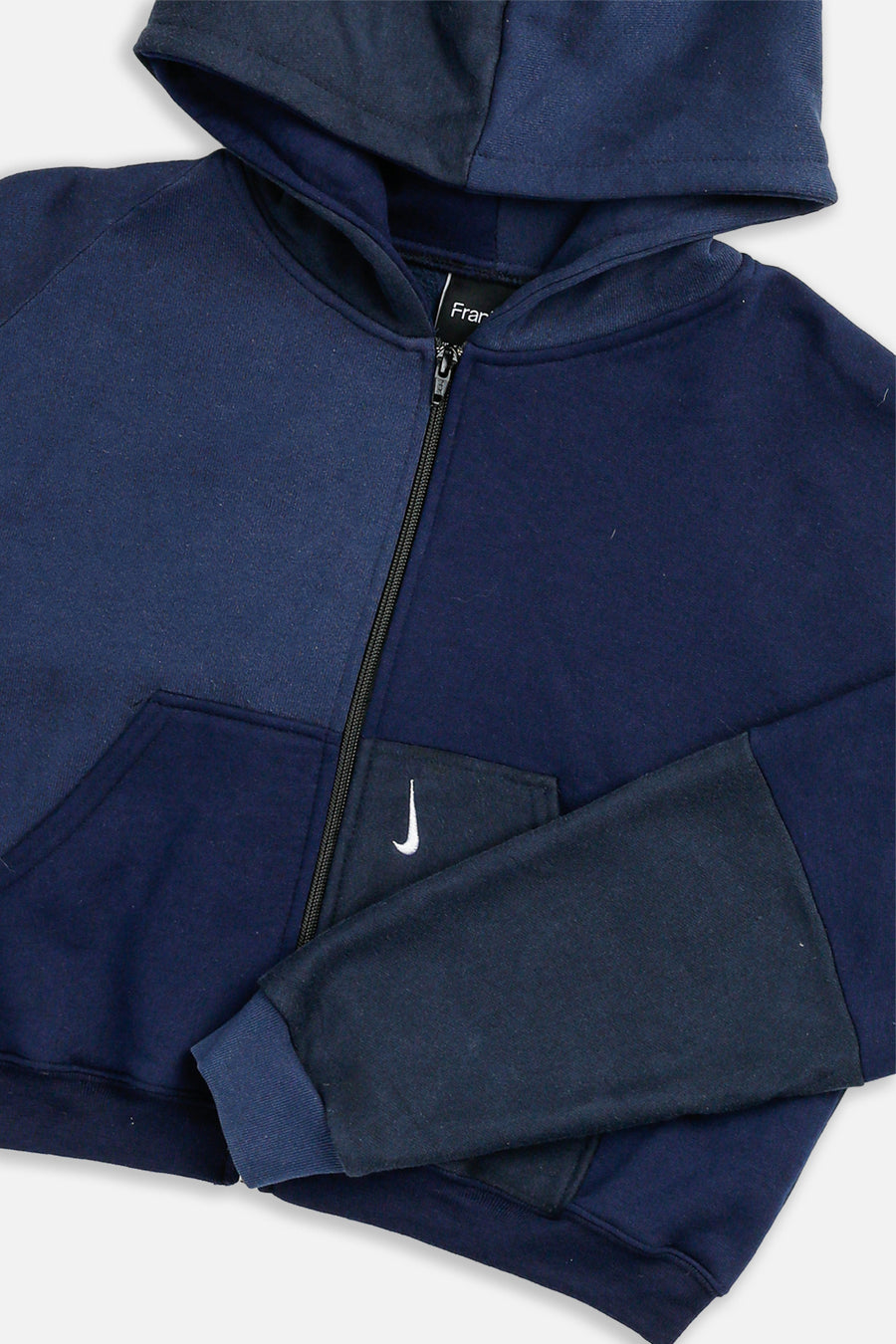 Rework Nike Crop Zip Hoodie - S