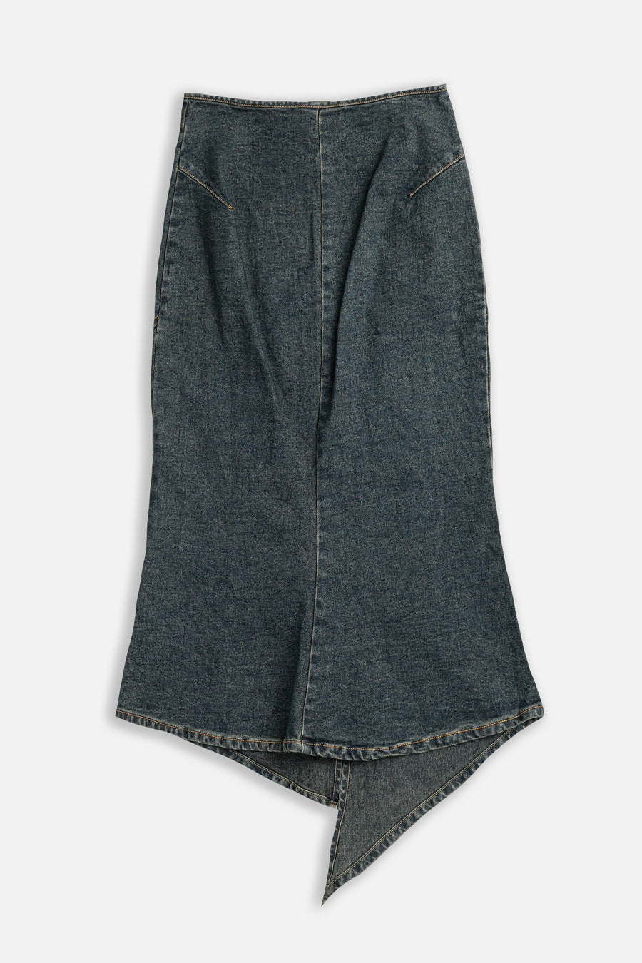 Vintage Denim Maxi Skirt - M