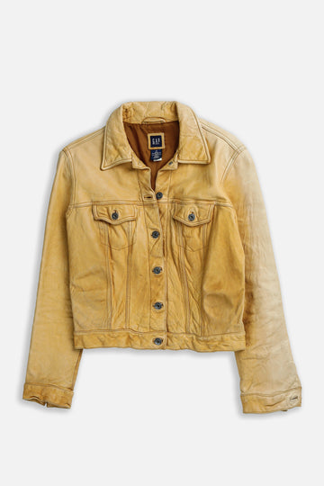 Vintage Gap Leather Jacket - M