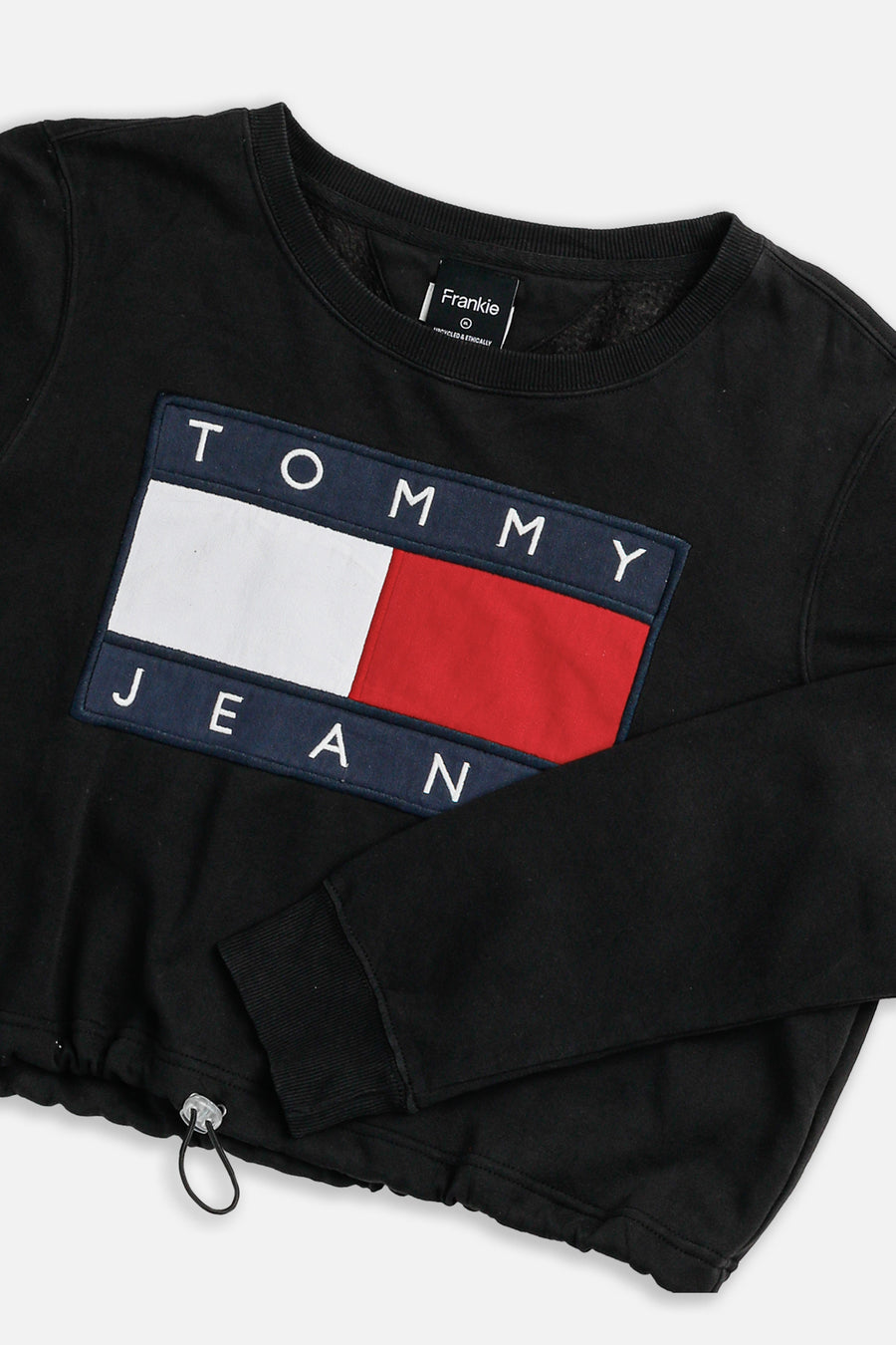 Rework Tommy Cinched Crop Sweatshirt - XL