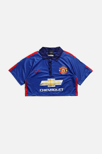 Rework Crop Manchester Soccer Jersey - S