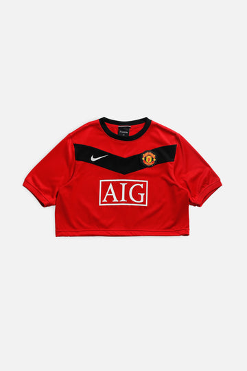 Rework Crop Manchester Soccer Jersey - S, M