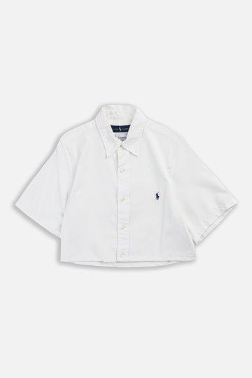Rework Oxford Crop Shirt - S