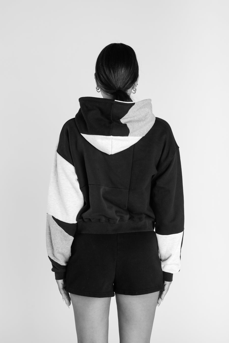 Rework Nike Crop Zip Hoodie - S