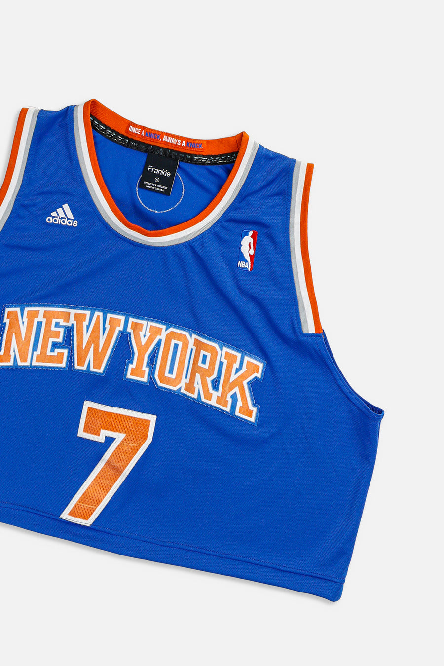 Rework New York Knicks NBA Crop Jersey - S