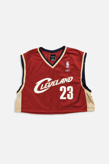 Rework Cleveland Cavaliers NBA Crop Jersey - XL