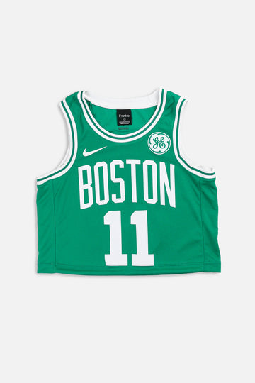 Rework Boston Celtics NBA Crop Jersey - L