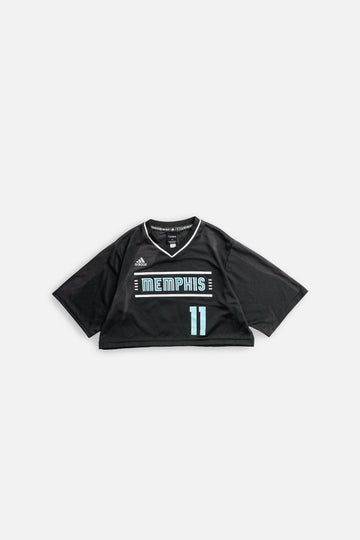 Rework Memphis Grizzlies NBA Crop Jersey - L