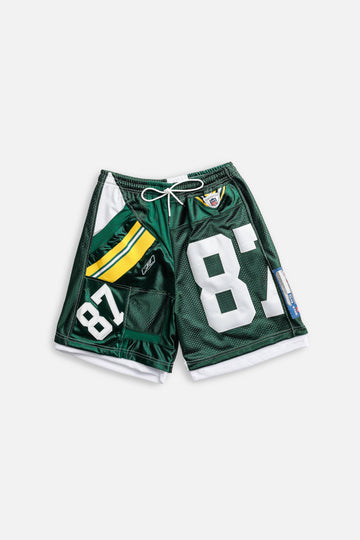 Unisex Rework Greenbay Packers NFL Jersey Shorts - M