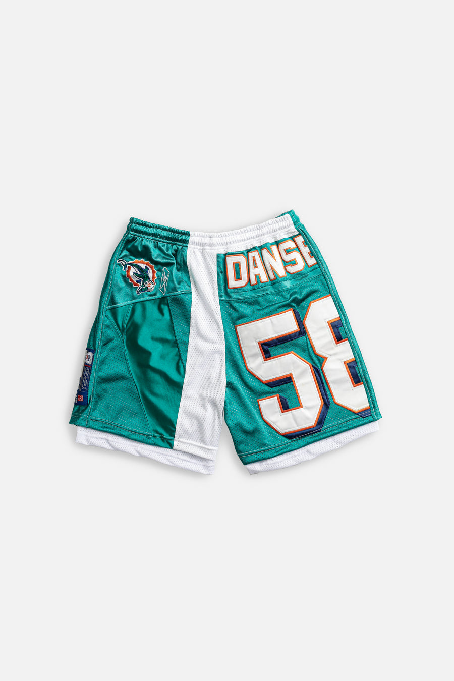 Unisex Rework Miami Dolphins NFL Jersey Shorts - L