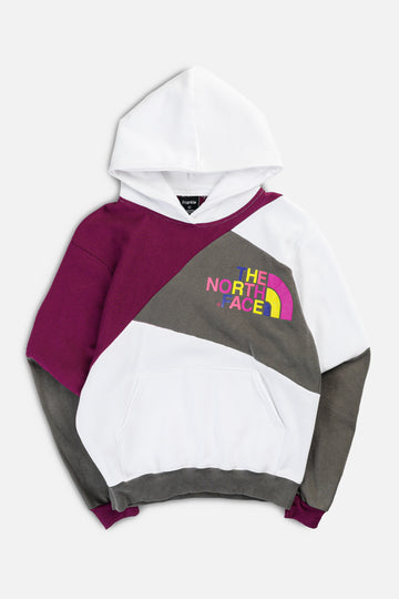 Rework North Face Patchwork Sweatshirt - S