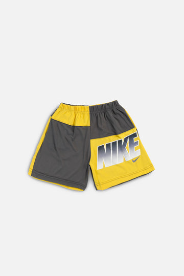 Unisex Rework Nike Patchwork Tee Shorts - XS