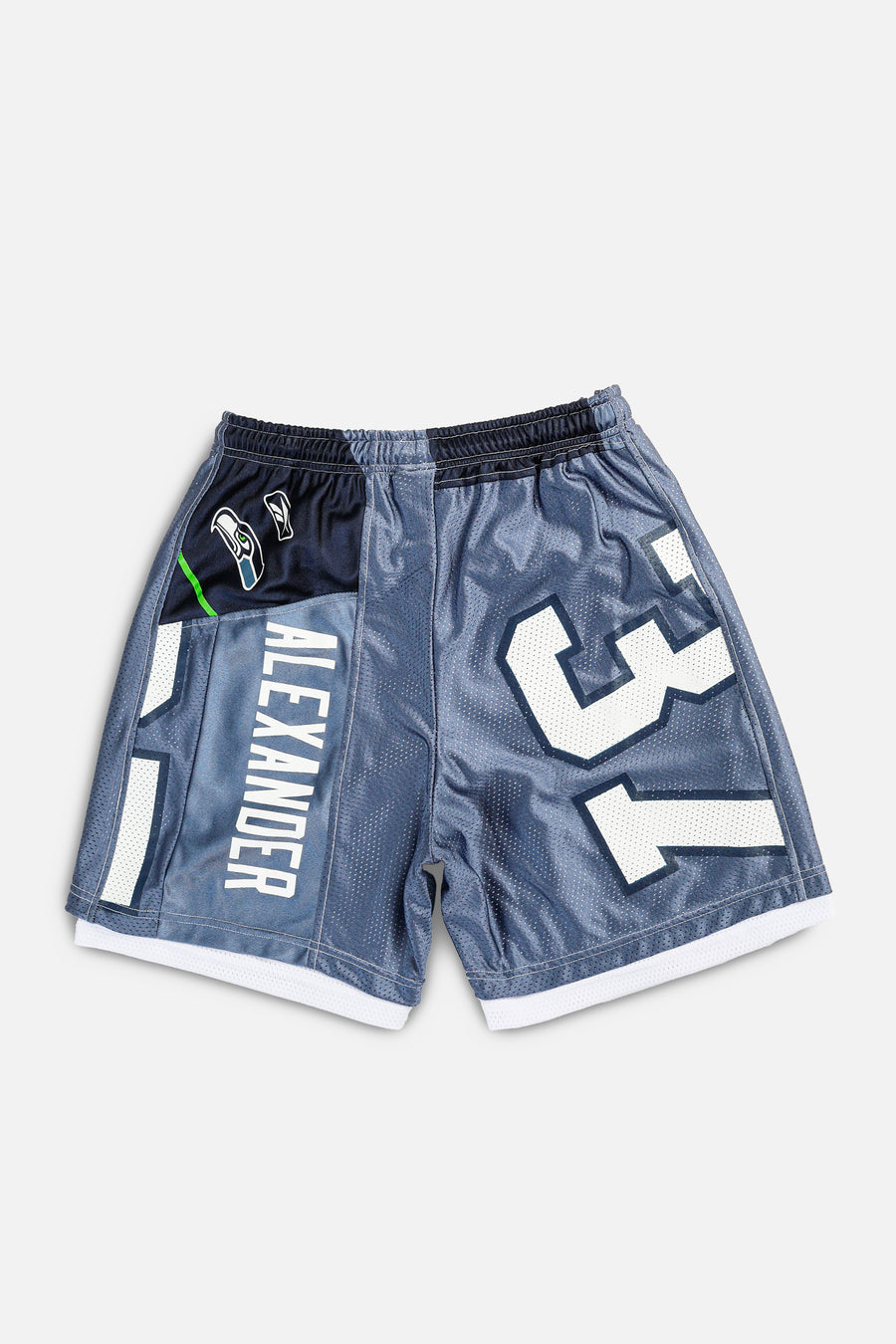 Unisex Rework Seattle Seahawks NFL Jersey Shorts - L