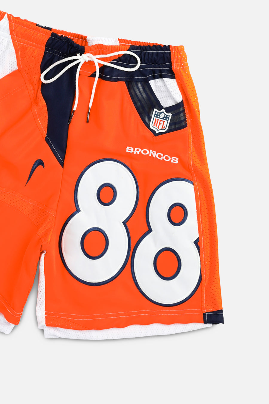 Unisex Rework Denver Broncos NFL Jersey Shorts - S