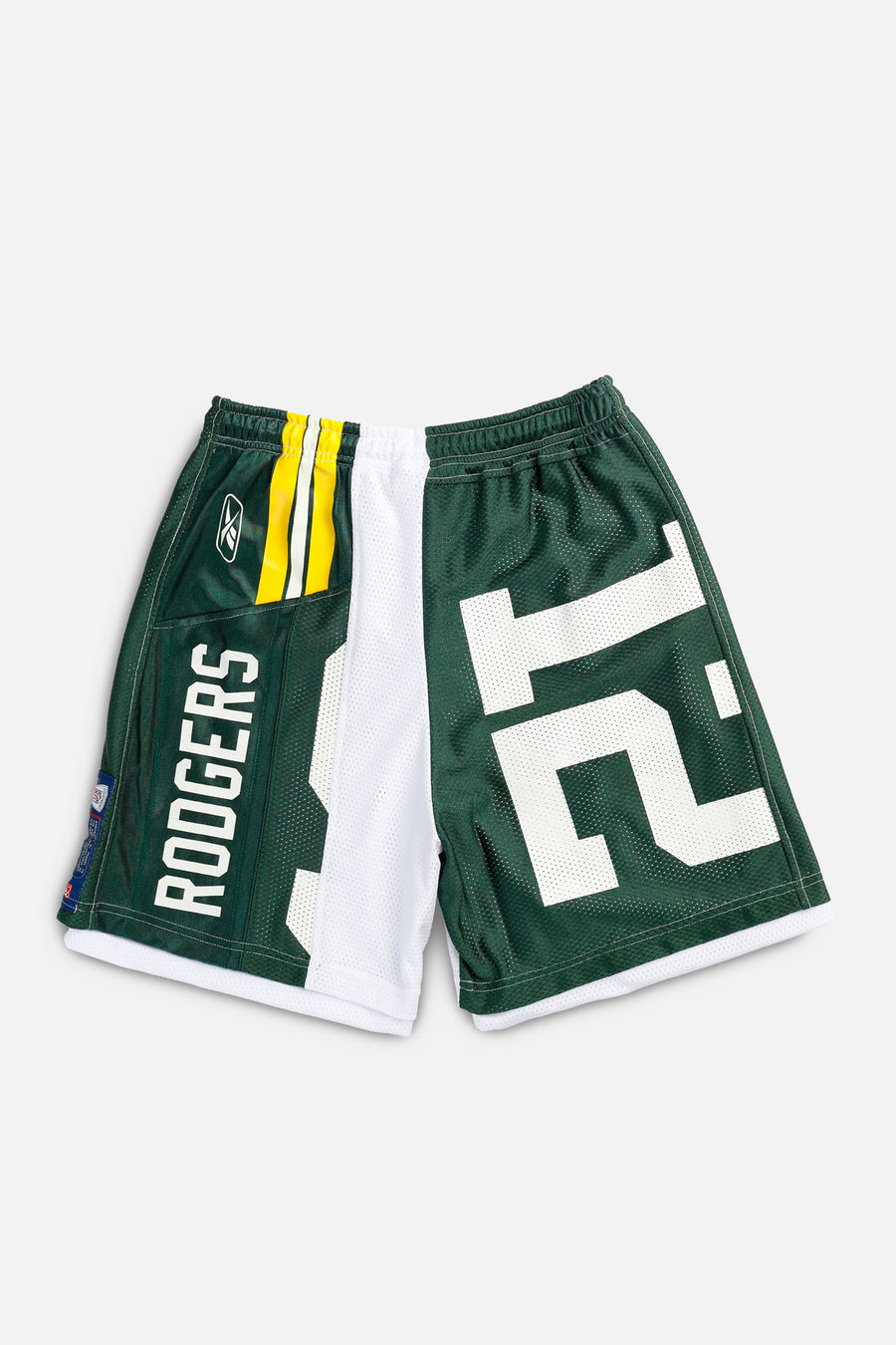 Unisex Rework Greenbay Packers NFL Jersey Shorts - L