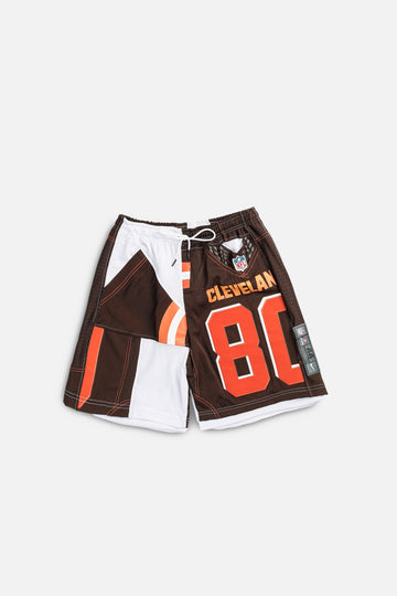 Unisex Rework Cleveland Browns NFL Jersey Shorts - M