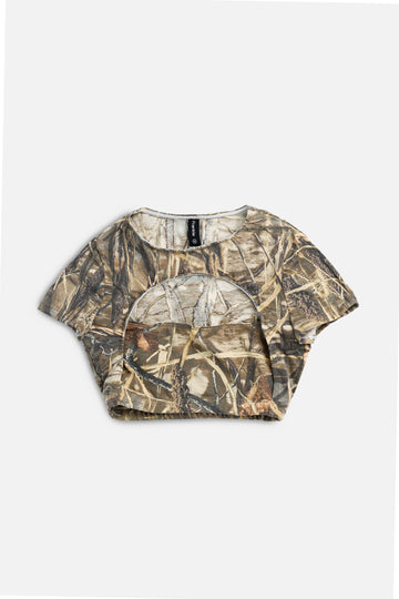 Rework Real Tree Camo Cut Out Tee - M