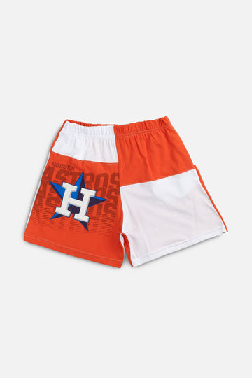 Unisex Rework Houston Astros MLB Patchwork Tee Shorts - S