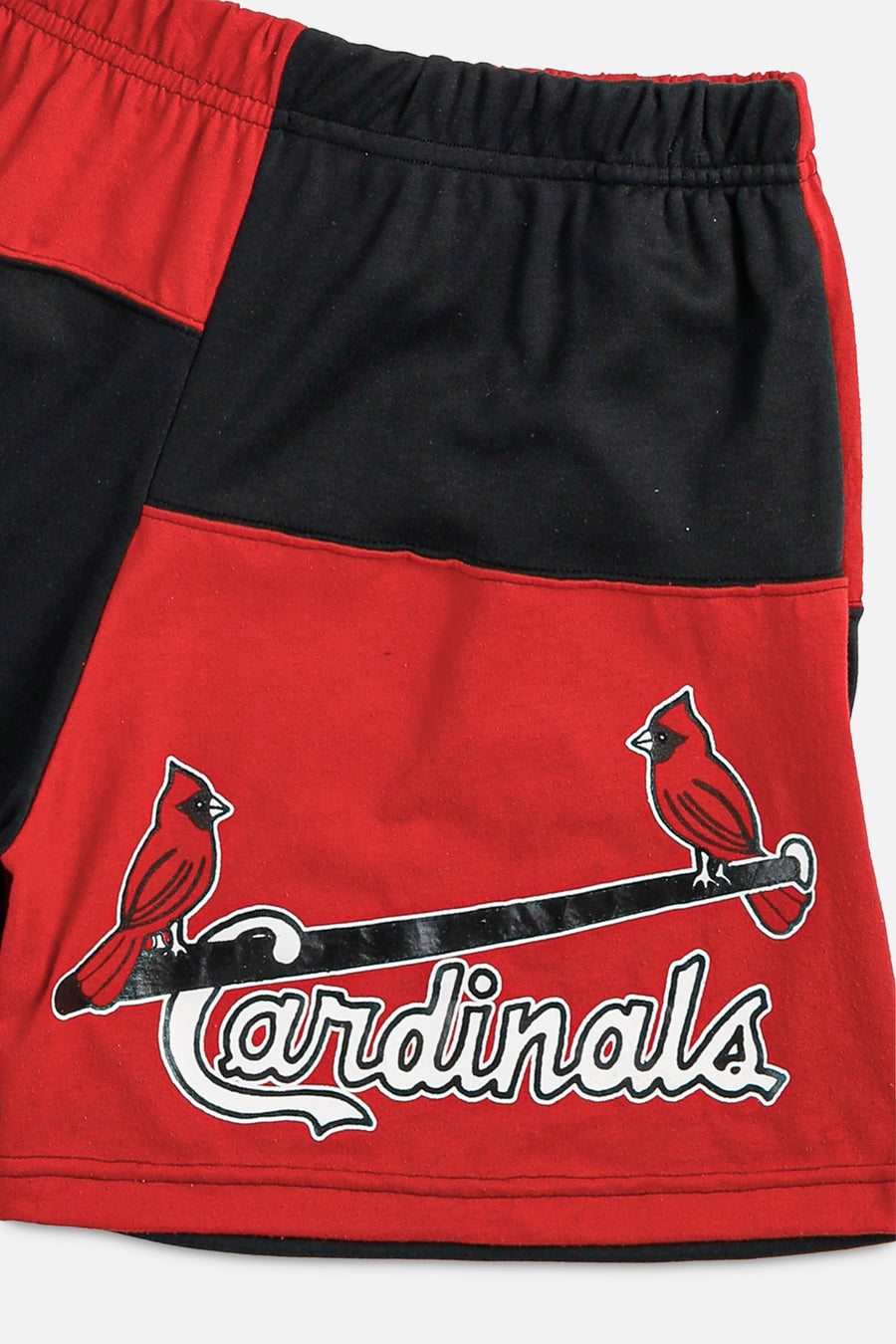 Unisex Rework St. Louis Cardinals MLB Patchwork Tee Shorts - S