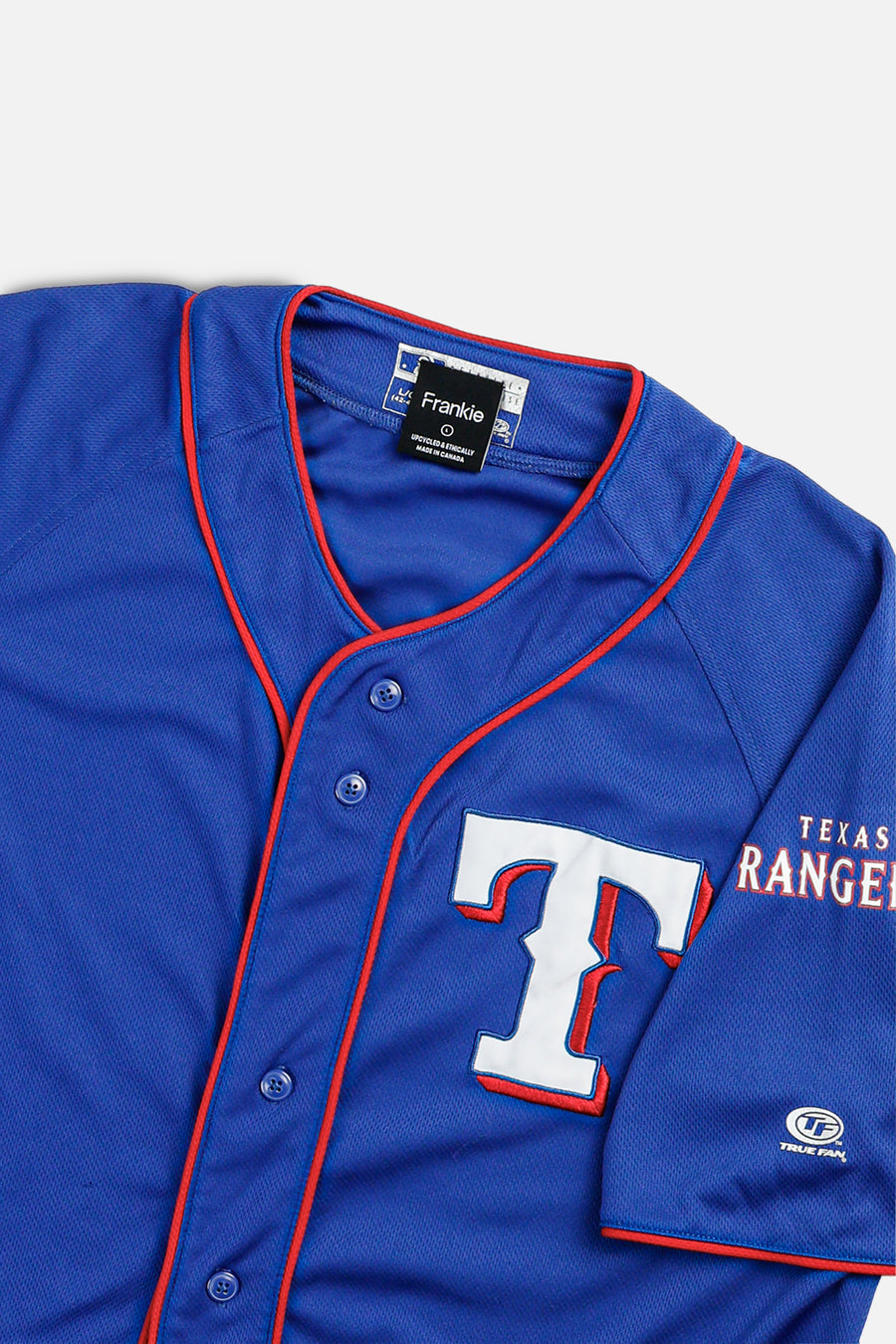 Rework Crop Texas Rangers MLB Jersey - L