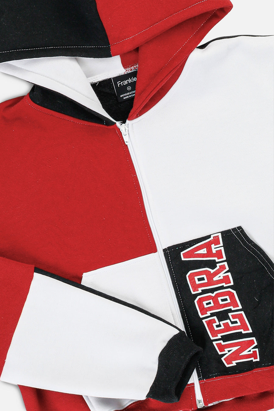 Rework Varsity Crop Zip Hoodie - M