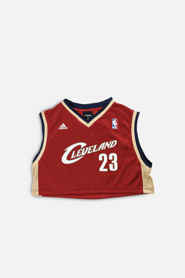 Rework Cleveland Cavaliers NBA Crop Jersey - S