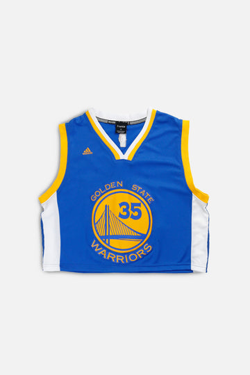 Rework Golden State Warriors NBA Crop Jersey - L