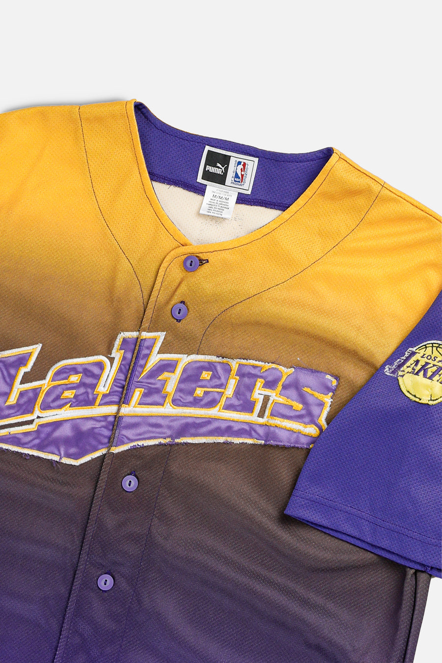 Vintage LA Lakers NBA Baseball Jersey - M