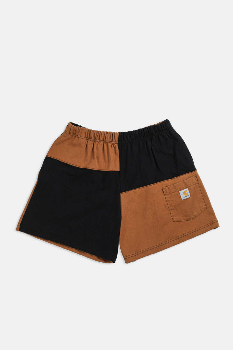 Unisex Rework Carhartt Patchwork Tee Shorts - XS, M, L