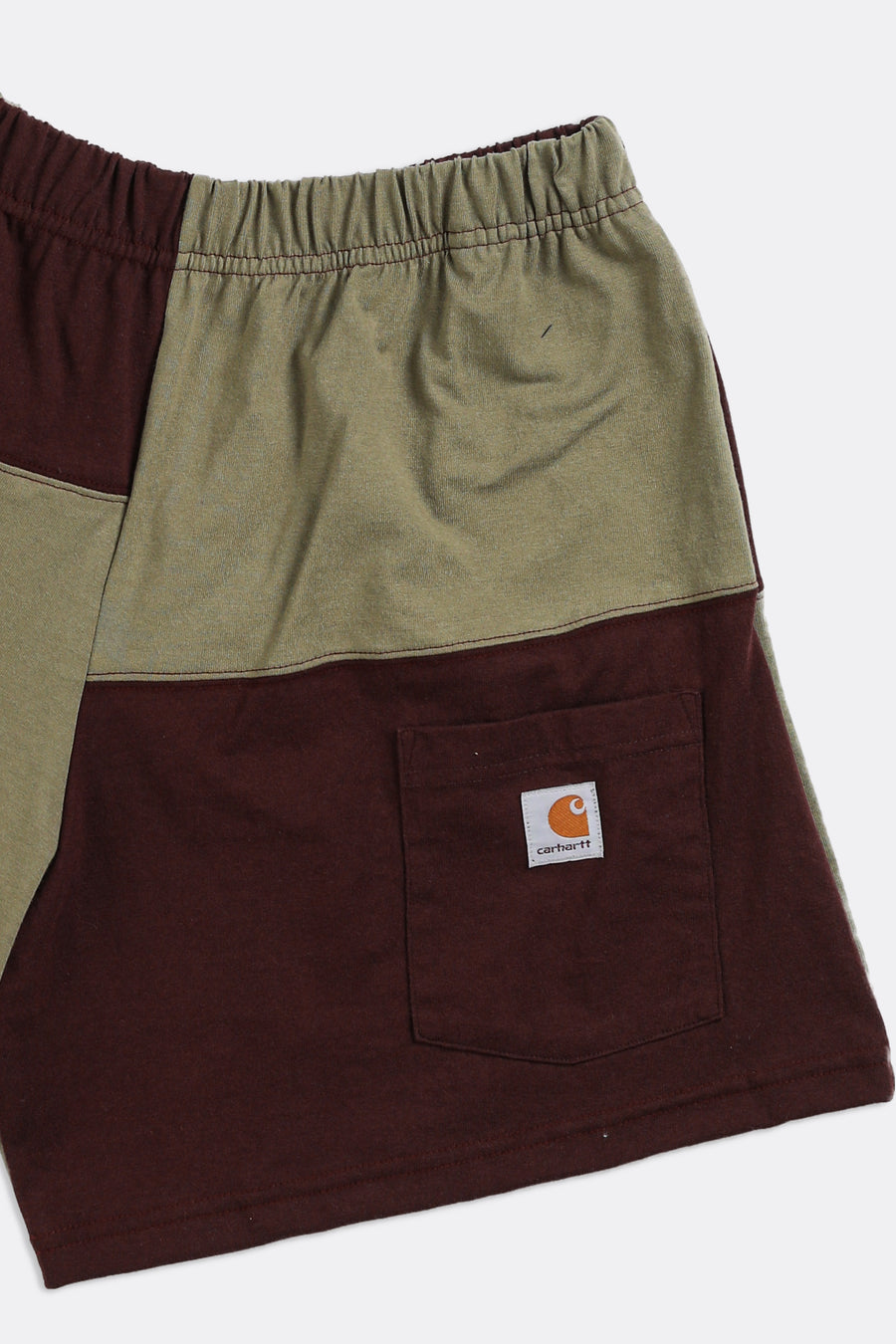 Unisex Rework Carhartt Patchwork Tee Shorts - S, L