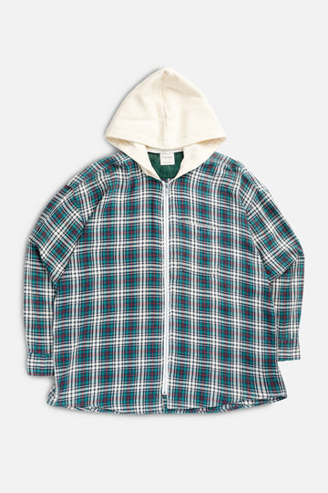 Unisex Rework Hooded Flannel - XL