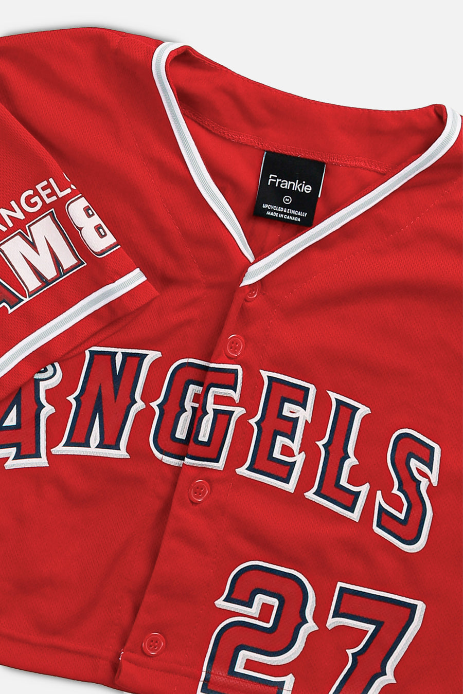 Rework Crop LA Angels MLB Jersey - M