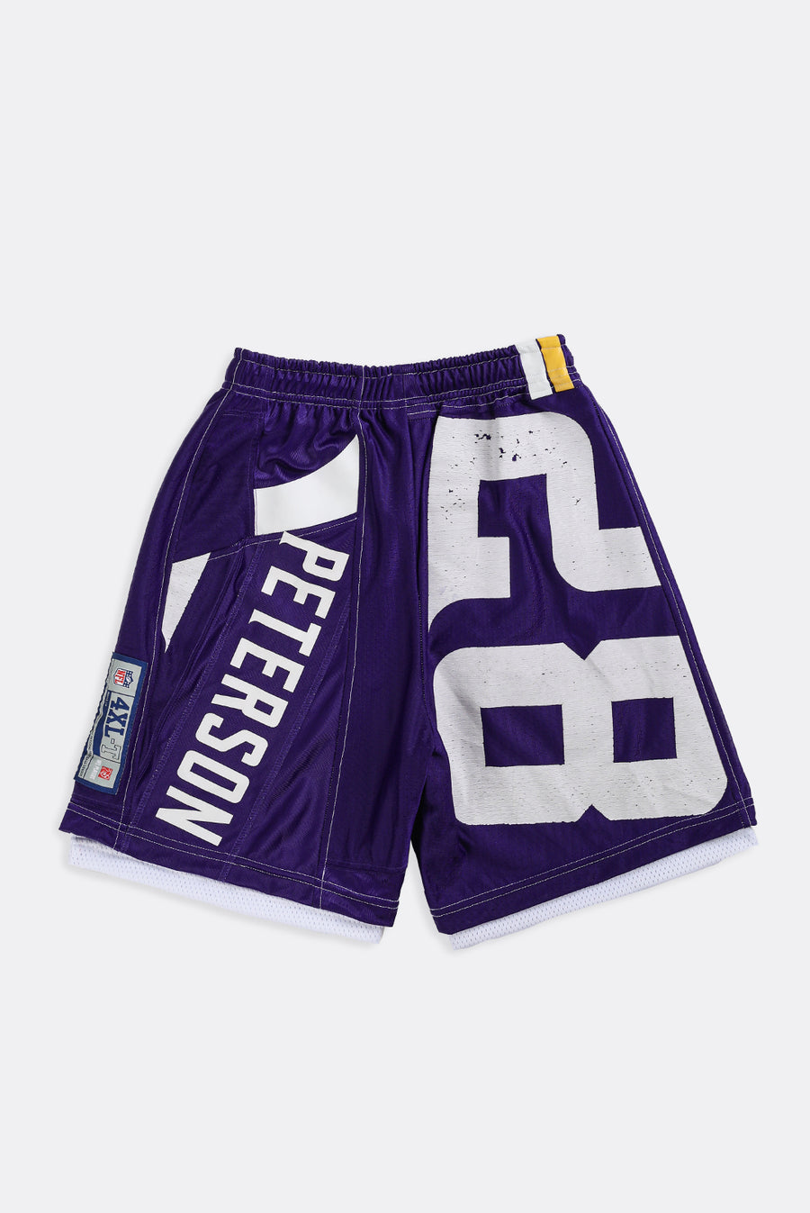 Unisex Rework Vikings NFL Jersey Shorts - Women-XS, Men-XXS
