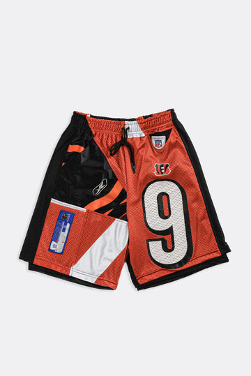 Unisex Rework Bengals NFL Jersey Shorts - Women-XS, Men-XXS