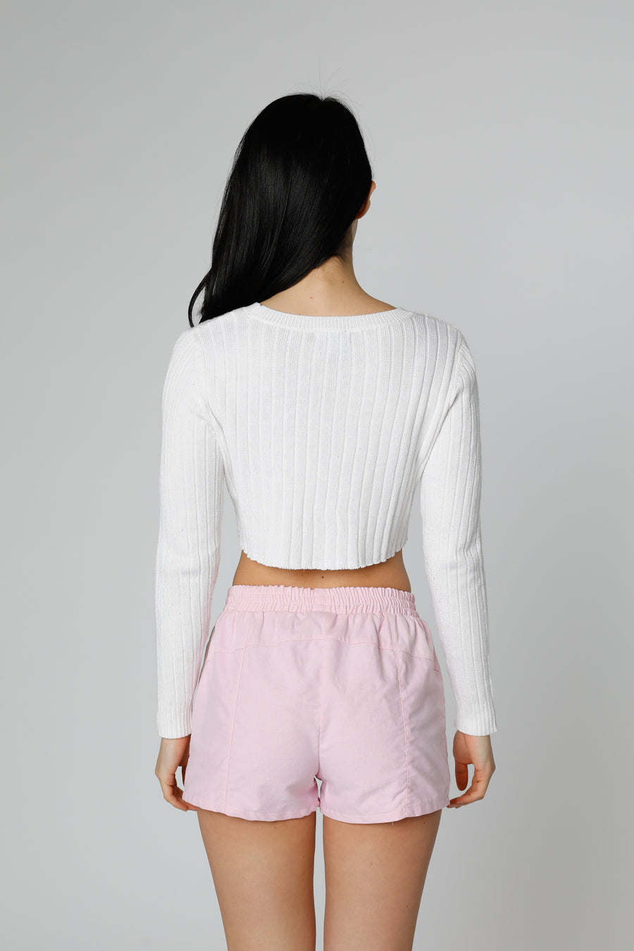 Rework Crop Knit Sweater - XS, XL