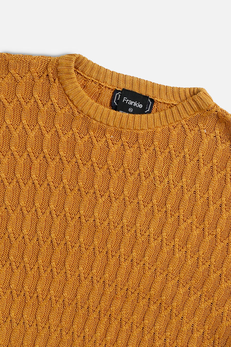 Rework Crop Knit Sweater - XXL