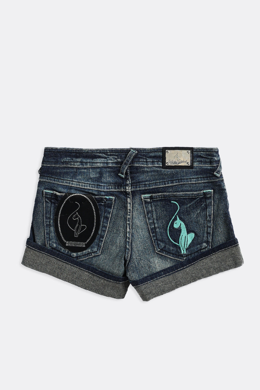Deadstock Baby Phat Blue Embroidered Denim Shorts - W30, W31