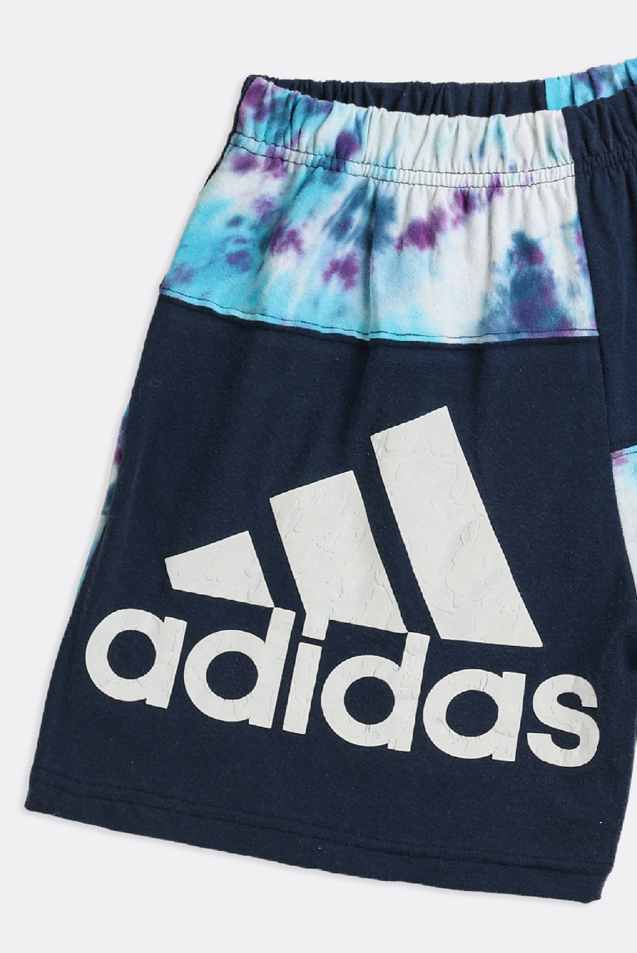 Unisex Rework Adidas Patchwork Tee Shorts - M