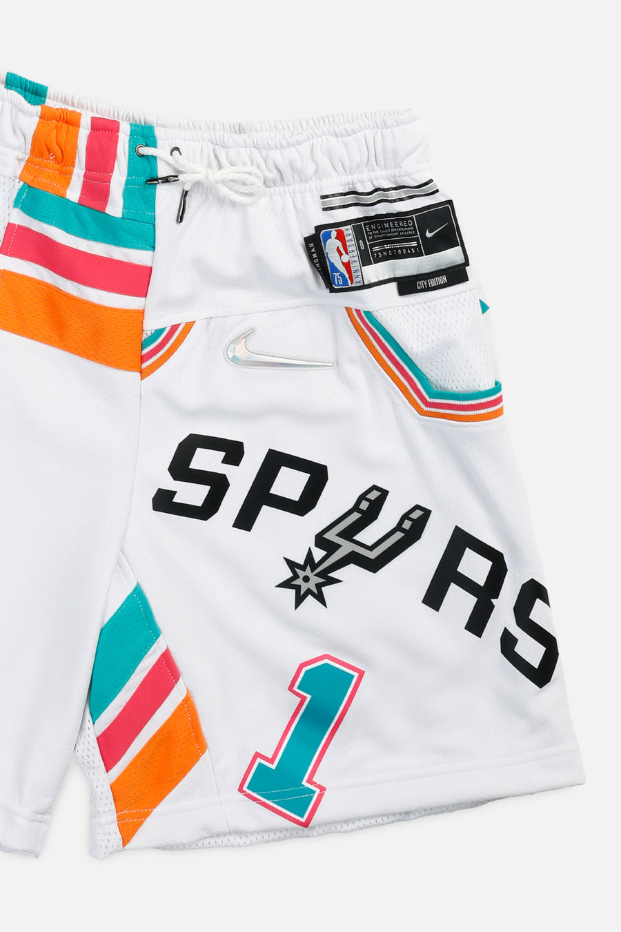 Unisex Rework San Antonio Spurs NBA Jersey Shorts - S