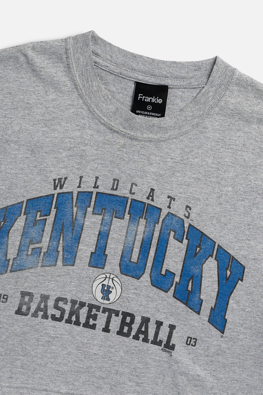 Rework Kentucky Basketball NCAA Crop Tee - M