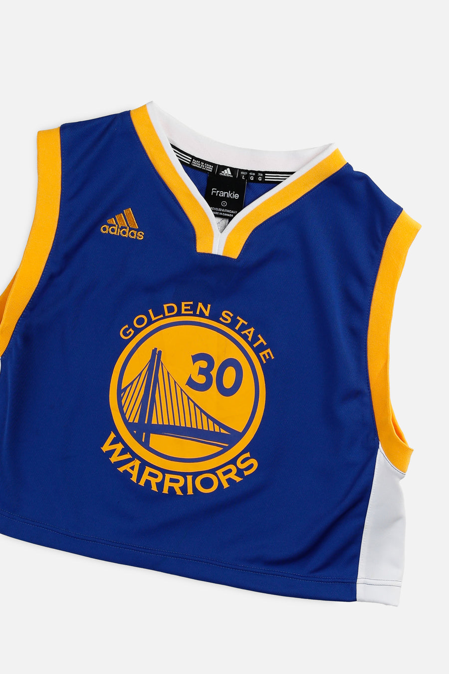 Rework Golden State Warriors NBA Crop Jersey - S