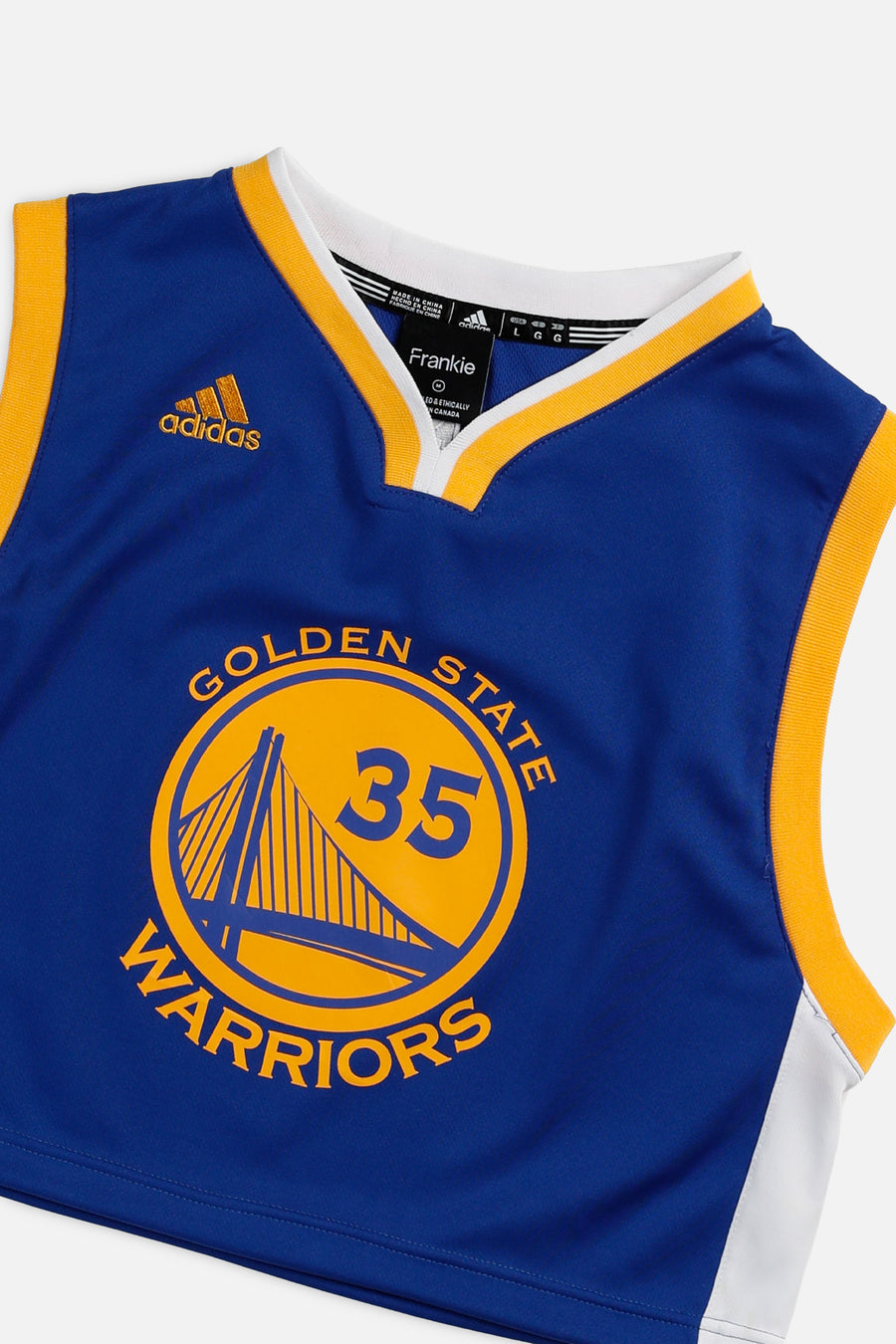 Rework Golden State Warriors NBA Crop Jersey - M