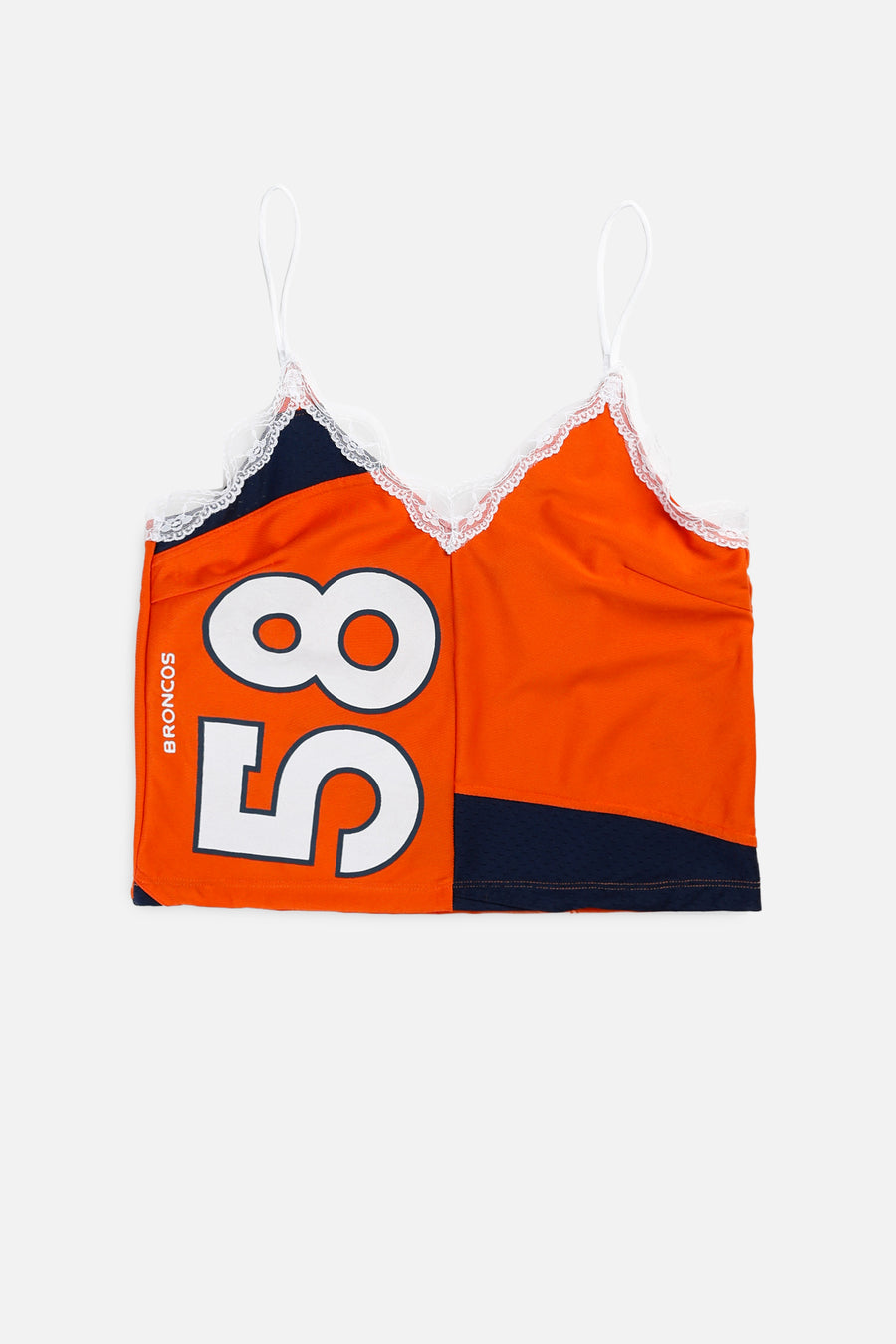 Rework Denver Broncos NFL Lace Tank - M