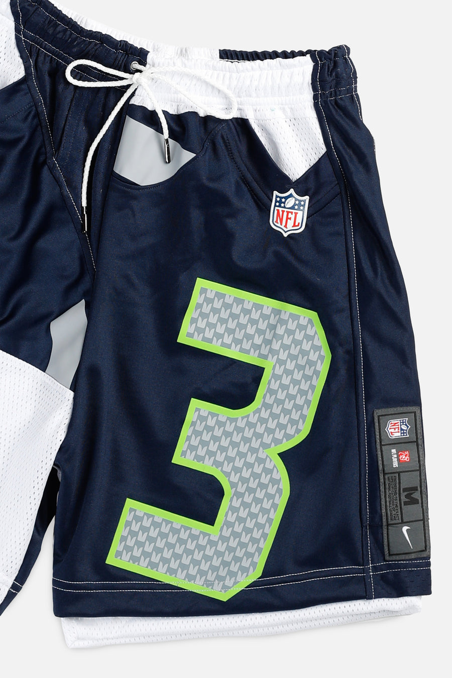 Unisex Rework Seattle Seahawks NFL Jersey Shorts - S