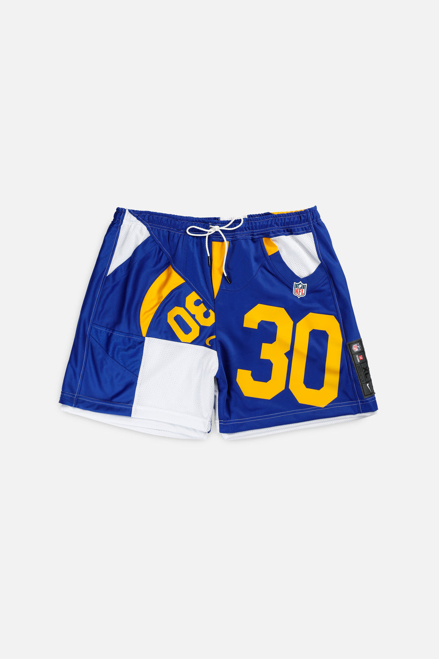 Unisex Rework LA Rams NFL Jersey Shorts - XXL